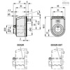 Elesa Digital position indicators, DD52R-AN-00200-D-C2 F.3/4" DD52R (inch sizes)